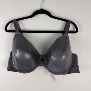 Fenty Savage Underwire Padded Bra Women's Size 44DDD Silver Glitter Stretch